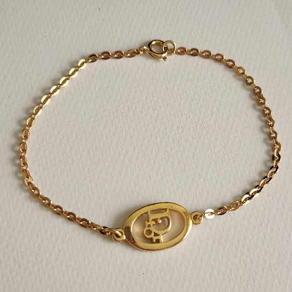 💰 SOLD 💰 Dior Oblique Gold Plated Bracelet - Picture 4 of 4